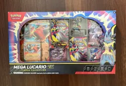 Pokemon TCG Mega Lucario ex Premium Figure Collection Box Sealed DESTINED RIVALS - Image 1
