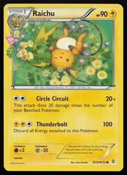 Pokemon Raichu RC9/RC32 Generations: Radiant Collection Non-Holo (LP - HP) - Image 1