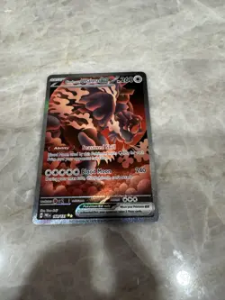 Pokemon TCG prismatic Bloodmoon Ursaluna EX SIR 168/131 RAW NEW - Image 3