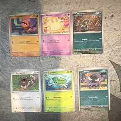 Pokemon TCG 6-Card Lot Miscut - Image 1