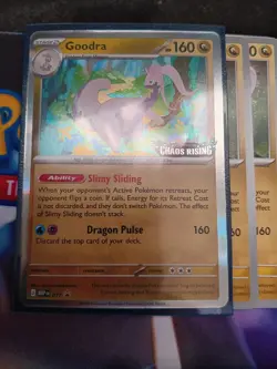 Pokemon Goodra 077 Prerelease Promo UNSEALED Build & Battle Deck Chaos Rising - Image 1
