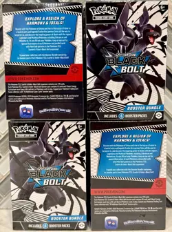 Pokemon TCG Black Bolt Booster Bundle [LOT OF 4] Sealed/New - Image 3