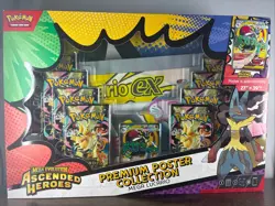 Pokemon TCG Ascended Heroes Premium Poster Collection Mega Lucario New & Sealed - Image 1