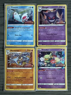 Pokemon Lost Origins Prerelease Gengar SWSH240 SWSH241 SWSH242 SWSH243 (NM) - Image 1
