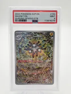 2024 Pokemon SVP Surging Sparks ETB Magneton Promo 159 PSA 9 MINT ! - Image 1
