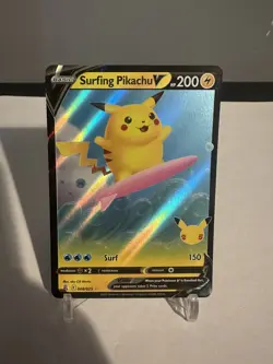 Pokemon - Surfing Pikachu V 008/025 Celebrations Ultra Rare - Image 1