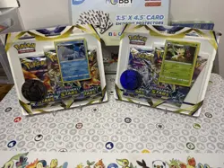 Pokemon TCG Pair/Lot Brilliant Stars Sealed 3 Pack Blister Glaceon Leafeon Promo - Image 1