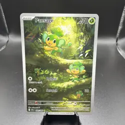 Pokemon TCG Pansage Illustration Rare Holo Black Bolt English Card 089/086 - Image 1