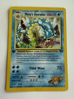 Misty’s Gyarados 1st Edition Near Mint Holographic Card Pokemon TCG - Image 1