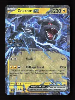Zekrom ex (Black Bolt Stamped) 034/086 Holo Pokemon NM - Image 1