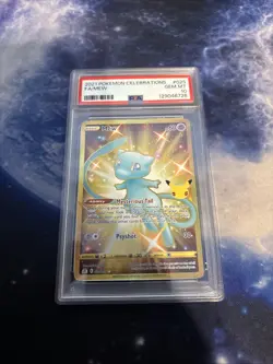 PSA 10 Gem Mint Pokemon 2021 Mew Full Art Celebrations Gold #025 025/025 - Image 1