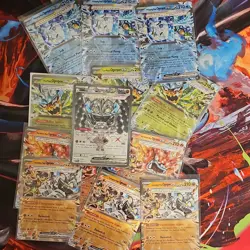 Pokemon TCG Ogerpon ex Lot Cornerstone Hearthflame Wellspring Teal Mask 13 Cards - Image 1