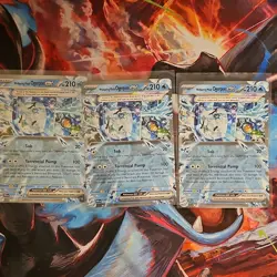 Pokemon TCG Ogerpon ex Lot Cornerstone Hearthflame Wellspring Teal Mask 13 Cards - Image 3