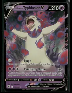 Hisuian Typhlosion V 053/189 Holo V Rare Astral Radiance Pokemon Near Mint - Image 1
