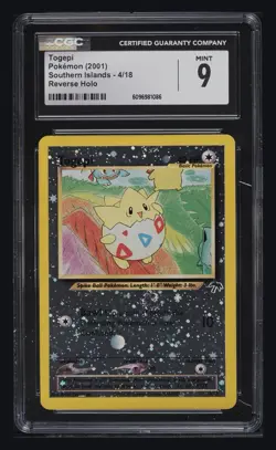 2001 POKEMON SOUTHERN ISLANDS PROMO #4 TOGEPI-HOLO CGC 9 - Image 1
