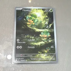 Pansage 089/086 Sv: Black Bolt Illustration Rare Holo 70 HP Basic Pokemon TCG - Image 1