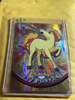 2000 Topps Chrome Pokemon TV Animation Spectra #77 Ponyta - Image 1