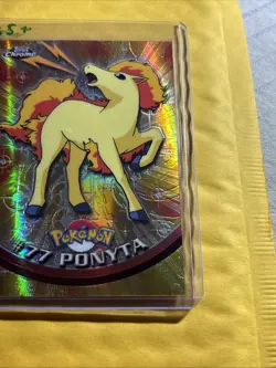 2000 Topps Chrome Pokemon TV Animation Spectra #77 Ponyta - Image 3