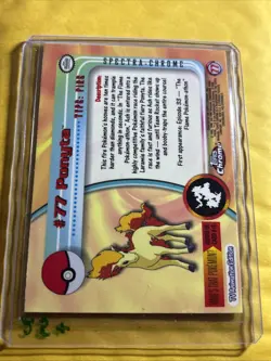 2000 Topps Chrome Pokemon TV Animation Spectra #77 Ponyta - Image 4