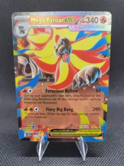 Mega Pyroar ex 15/86 Double Rare Pokemon Chaos Rising ME04 NM - Image 1