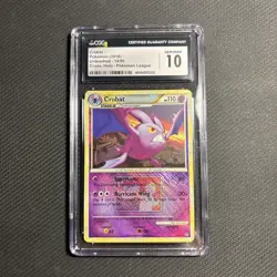 2010 Crobat CGC Gem Mint 10 Cross Hatch Holo 14/95 English Pokemon LOW POP - Image 1