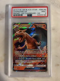 2019 Pokemon SM Black Star Promo - CHARIZARD GX - SM195 - PSA 9 - Image 1