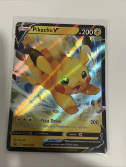 Pokemon Pikachu v TCG Sword & Shield Promo Card SWSH285 - Image 1