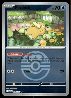 Psyduck (Love Ball) 039/217 Holo Common Ascended Heroes Pokemon Reverse Holo NM - Image 1