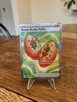 Pokemon TCG: Mega Evolution - Buddy-Buddy Poffin (167/132) Full Art Holo Rare - Image 1