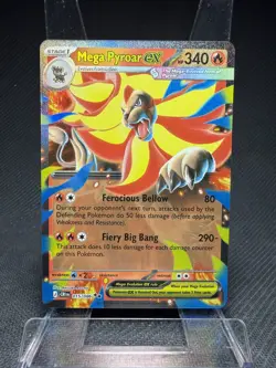 Mega Pyroar ex 15/86 Double Rare Pokemon Chaos Rising ME04 NM - Image 1