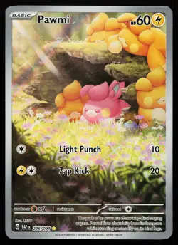 Pawmi 226/091 Holo Illustration Rare Paldean Fates Pokemon Card - Image 1