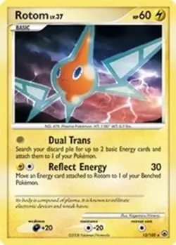 Rotom (#13/100) - Reverse Holofoil DP - Majestic Dawn HP Pokemon - Image 1