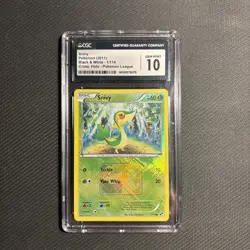 CGC 10 Snivy 1/114 Crosshatch Pokemon League Black & White RARE - Image 1