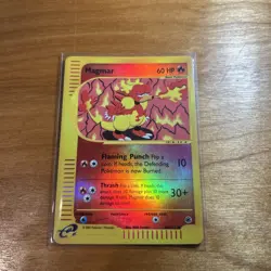 Pokemon 2002 Expedition Base Set Magmar Reverse Holo #86/165 LP+/NM - Image 3