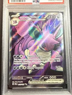 Team Rocket's Nidoking EX ULTRA RARE #216 PSA GEM MINT 10 - Image 2