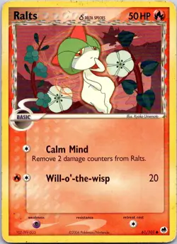 RALTS Δ 61/101 COMMON DRAGON FRONTIERS POKEMON HP - Image 1