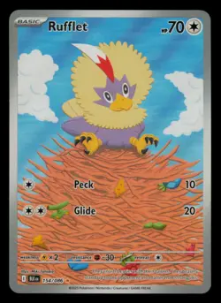 Rufflet 154/086 Holo Illustration Rare Black Bolt Pokemon Near Mint - Image 1