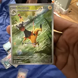 Heliolisk 177/167 Pokemon Twilight Masquerade SV Illustration Rare Full Art NM - Image 1
