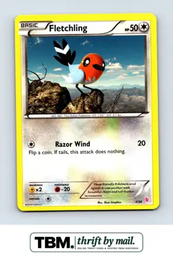 2014 Pokemon XY Trainer Kit: Sylveon & Noivern #1/30 Fletchling (#1) - Image 1