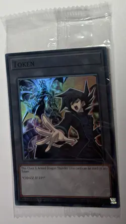 Yu-Gi-Oh - TOKEN CHAZZ THUNDERBOLT DRAGON LV10 - TKN5-EN007 - Super Scealed NM/M - Image 1