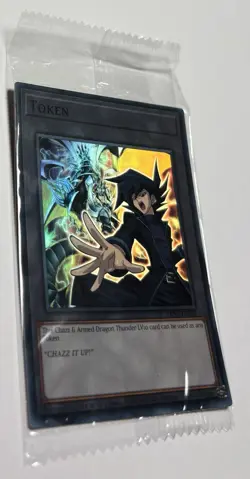 Yu-Gi-Oh - TOKEN CHAZZ THUNDERBOLT DRAGON LV10 - TKN5-EN007 - Super Scealed NM/M - Image 2