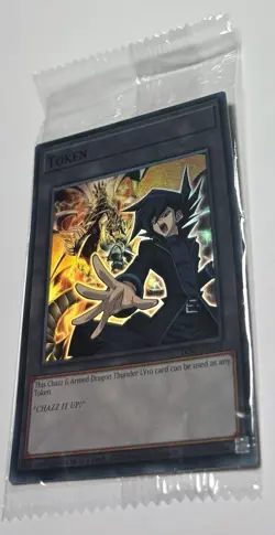 Yu-Gi-Oh - TOKEN CHAZZ THUNDERBOLT DRAGON LV10 - TKN5-EN007 - Super Scealed NM/M - Image 3