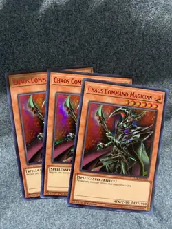 YuGiOh! RED 3x Chaos Command Magician LDS3-EN083 Ultra Yu-Gi-Oh! FAST SHIP x3 - Image 1