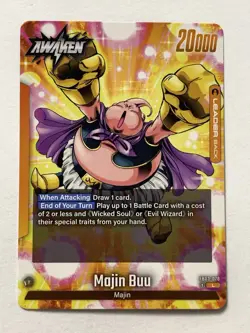 Majin Buu FB03-078 Leader English Raging Roar Dragon Ball Fusion World Card Game - Image 1