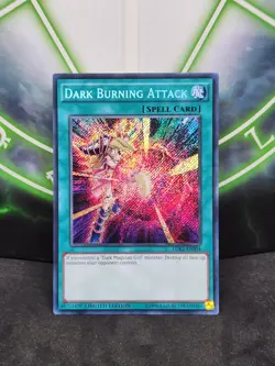 Yugioh Dark Burning Attack LDK2-ENS04 Secret Rare NM - Image 1