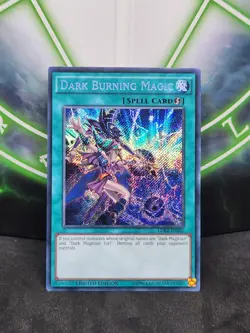 Yugioh Dark Burning Magic LDK2-ENS05 Secret Rare NM - Image 1