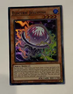 YuGiOh! Electric Jellyfish - Ultra Rare 1st Edition NM - LED9-EN019 - Image 1