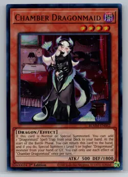 BLMM-EN062 "Chamber Dragonmaid" Emblazoned Ultra Rare YuGiOh! - Image 1