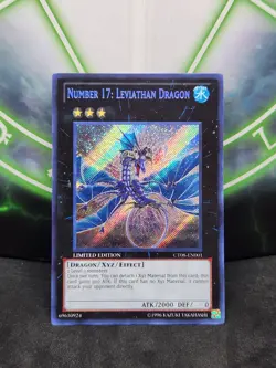 Yugioh Number 17: Leviathan Dragon CT08-EN001 Secret Rare Limited Edition NM - Image 1