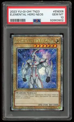 2023 Yugioh Elemental Hero Neos TN23-EN006 Limited Edition PSA 10 - Image 1